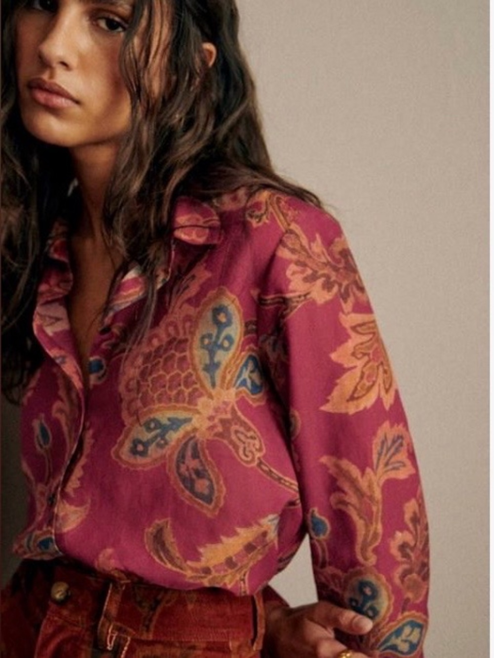 Sézane Chemise Pierro Shirt in Sana - EU 34/US 2